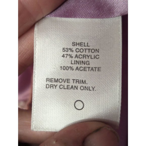 Classiques Entier Officewear Feminine Pink Tweed Cotton Blend Women's Blazer Med - Picture 7 of 8